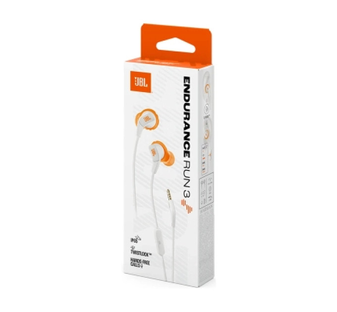JBL Навушники JBL Endurance Run 3 White (JBLENDURRUN3WHT)
