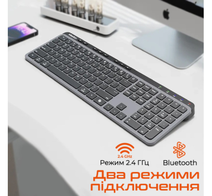 Meetion Клавіатура Meetion WK330 Wireless/Bluetooth Black (MT-WK330-A-RUA)