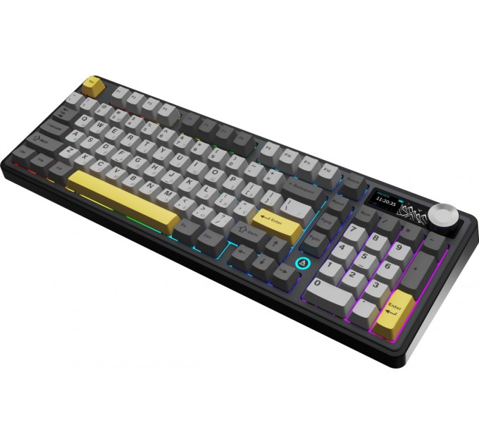 Клавіатура бездротова Ajazz AK980 V2 Maillard Switch Black (AK980-V2-M-BGY)