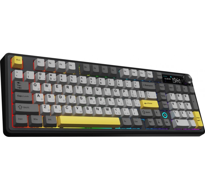 Клавіатура бездротова Ajazz AK980 V2 Maillard Switch Black (AK980-V2-M-BGY)