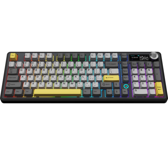 Клавіатура бездротова Ajazz AK980 V2 Maillard Switch Black (AK980-V2-M-BGY)