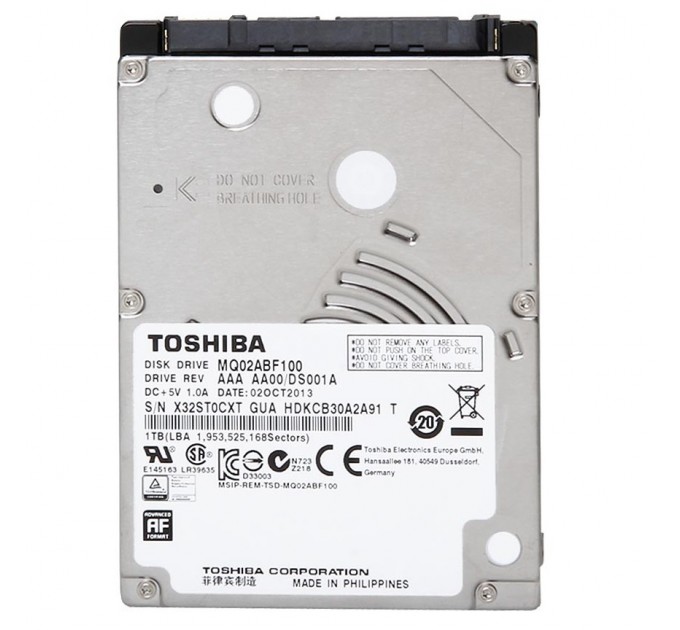 Накопичувач HDD 2.5" SATA 1.0TB Toshiba 5400rpm 128MB (MQ02ABF100)_Refurbished