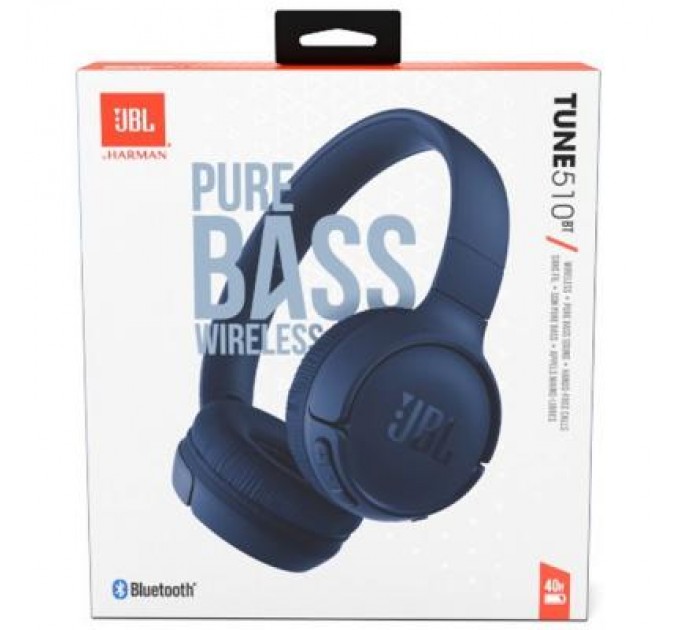 JBL Навушники JBL Tune 510BT Blue (JBLT510BTBLUEU)