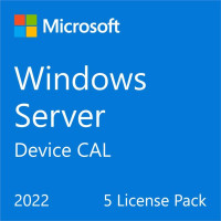 ПЗ для сервера Microsoft Windows Server 2022 CAL 5 Device англ, ОЕМ без носія (R18-06430)