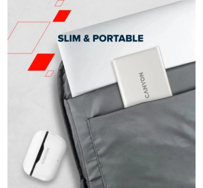 Батарея універсальна Canyon 10000mAh OnPower 511 PD20W Magnetic wireless MagSafe Grey (CNS-CPB511G)