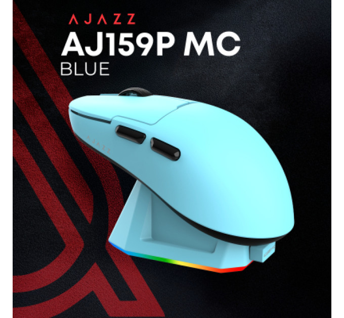 Ajazz Мишка Ajazz AJ159P MC Wireless/Bluetooth/USB Charging Dock Blue (AJ159P-MC-Blue)