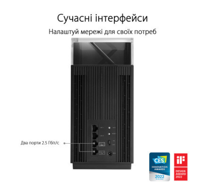 ASUS Маршрутизатор ASUS ZenWiFi Pro ET12 1PK (90IG05Z0-MO3A10)