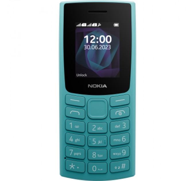 Мобільний телефон Nokia 105 SS 2023 Cyan