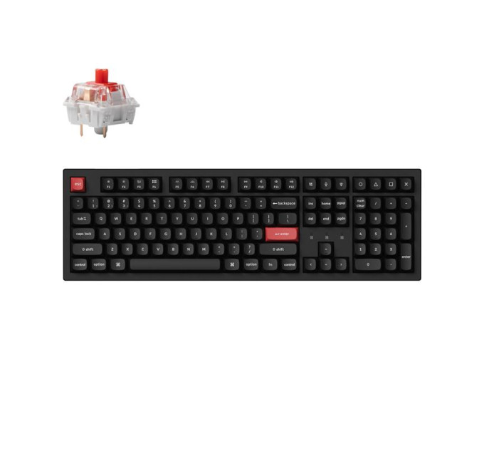 Keychron Клавіатура Keychron K10 PRO K pro Banana QMK Wireless/Bluetooth/USB-A UA Black (K10P-B4-UA)