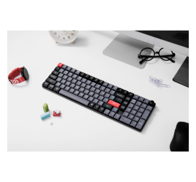 Keychron Клавіатура Keychron K17 PRO Gateron MX 2.0 Brown QMK White Led Wireless/Bluetooth/USB-А UA Black (K17P-A3-UA)