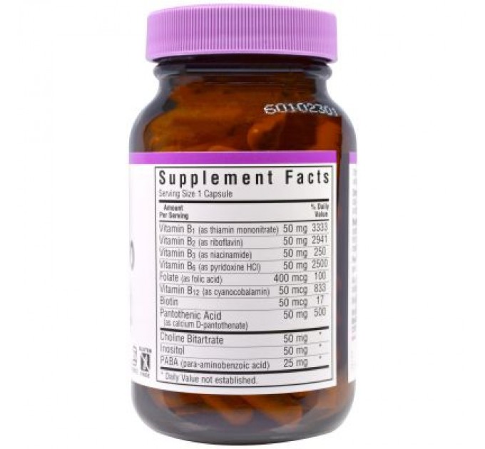 Вітамін Bluebonnet Nutrition В-Комплекс 50, 50 гелевих капсул (BLB0410)