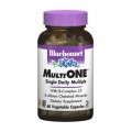 Мультивітамін Bluebonnet Nutrition Мультивітаміни з залізом, MultiONE, 60 гелевих капсул (BLB0128)