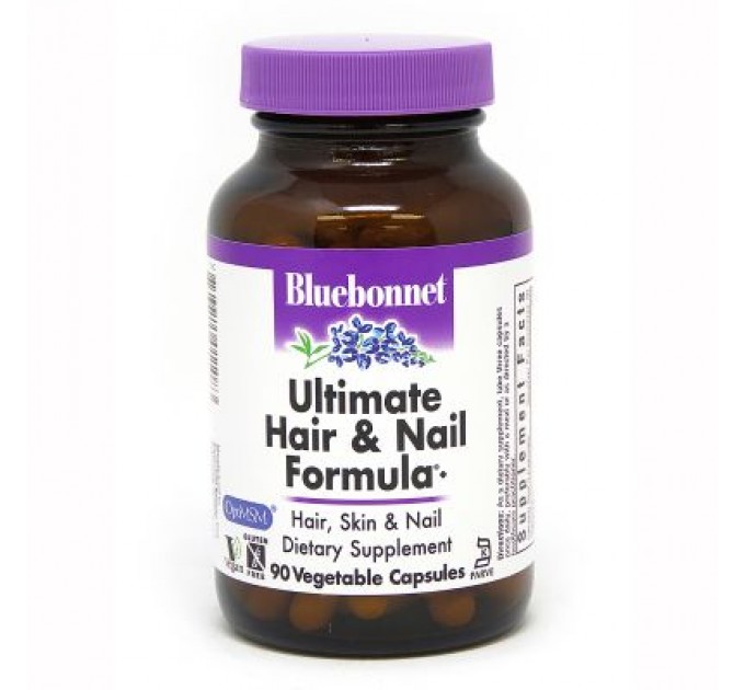 Вітамінно-мінеральний комплекс Bluebonnet Nutrition Остаточна Формула для Волос і нігтів, 90 гелевих ка (BLB1108)