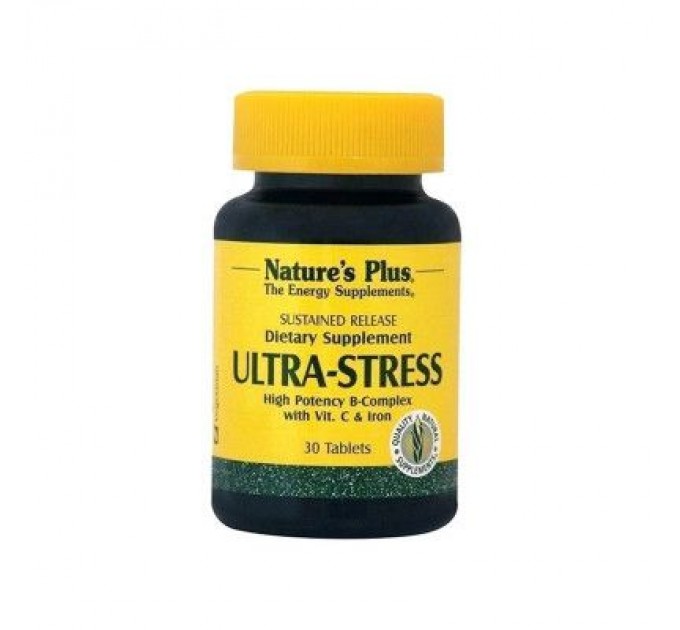 Вітамінно-мінеральний комплекс Natures Plus Комплекс для Боротьби зі Стресом з Залізом, Ultra Stress, 30 (NTP1229)