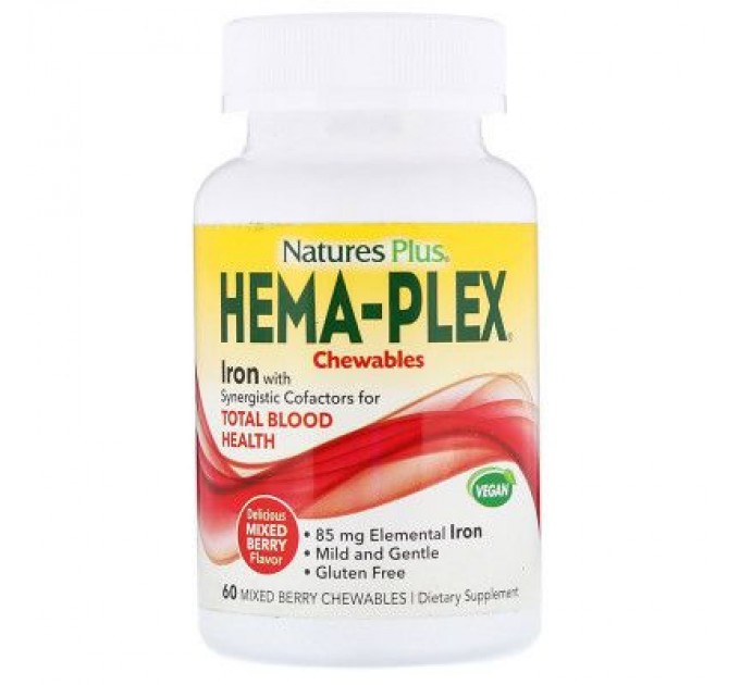 Вітамінно-мінеральний комплекс Natures Plus Комплекс для Підтримки Оптимального Здоров'я Крові, Hem (NAP-03768)