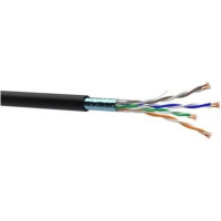 Кабель мережевий OK-Net FTP 305м, cat.5e patch зовнішній (F/UTP-cat.5Е-SL patch) (КГППЕ-ВП (100) 4*2*0,48)