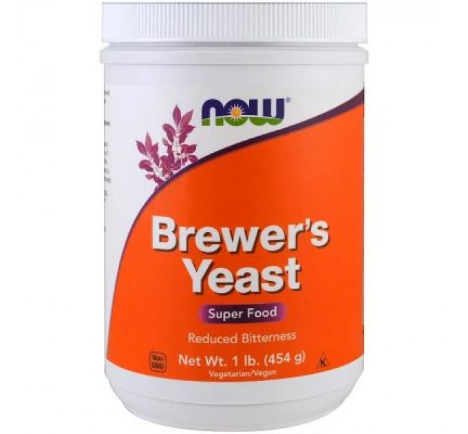 Трави Now Foods Пивні дріжджі в Порошку, Brewer's Yeast, Now Food, 454гр, (NOW-02420)