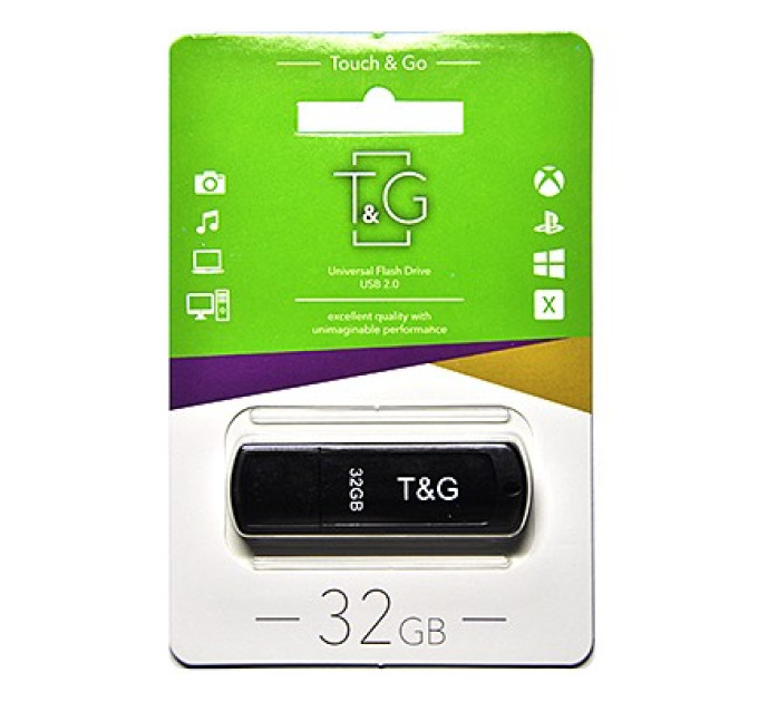 T&G Флеш-накопичувач USB3.0 32GB T&G 011 Classic Series Black (TG011-32GB3BK)