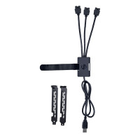 USB-хаб Lian Li USB2.0 1 to 3 Port (Type A Male) HUB, Black (G89.PW-U2TPAB.00)