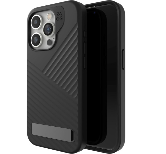 Zagg Чохол-накладка Zagg Gear4 Denali Snap with MagSafe w/ Kickstand для Apple iPhone 15 Pro Black (702312348 / 702312718)