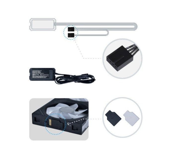 Lian Li Вентилятор Lian Li Uni Fan SL-INF Wireless 120-3 Reverse Blade Black (G99.12RSLIN1W3B.00)