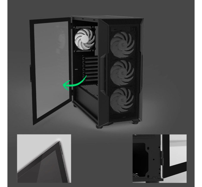 Zalman Корпус Zalman i3 Neo ARGB V2 Black