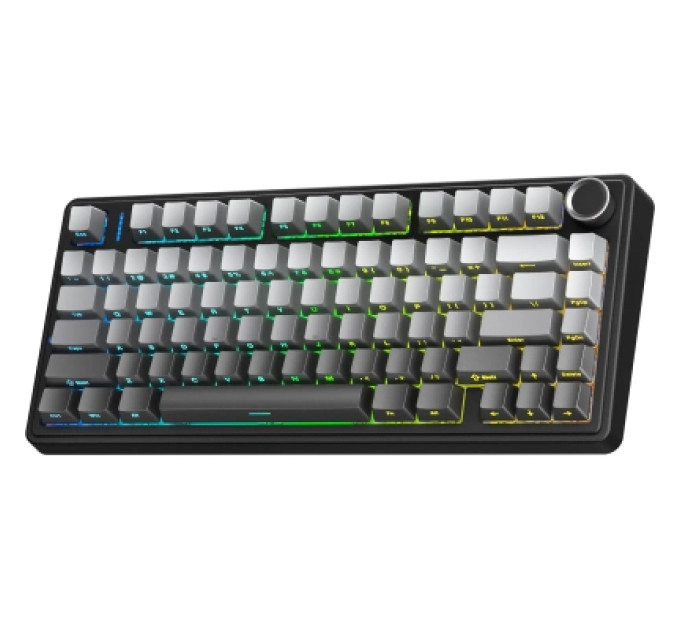 Aula Клавіатура Aula F75 Gasket Reaper Switch Hot-Swap RGB Bluetooth/Wireless/USB UA Black/Grey (6948391209913)