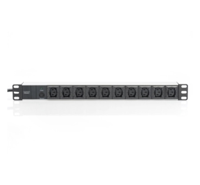 Digitus Силовий блок 19" 1U w/PDU 10xC13, 10A, 250V, вилка C14 Digitus (DN-95404)