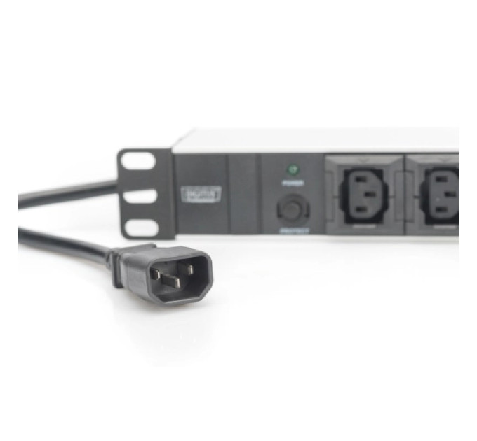Digitus Силовий блок 19" 1U w/PDU 10xC13, 10A, 250V, вилка C14 Digitus (DN-95404)