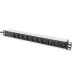 Digitus Силовий блок 19" 1U w/PDU 10xC13, 10A, 250V, вилка C14 Digitus (DN-95404)