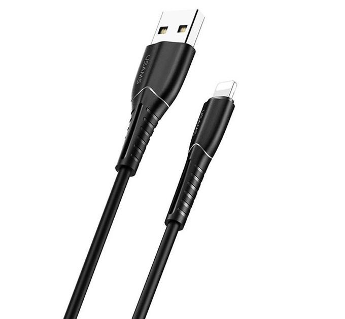 Кабель Usams US-SJ364 USB - Lightning, 1 м, Black (SJ364USB01)
