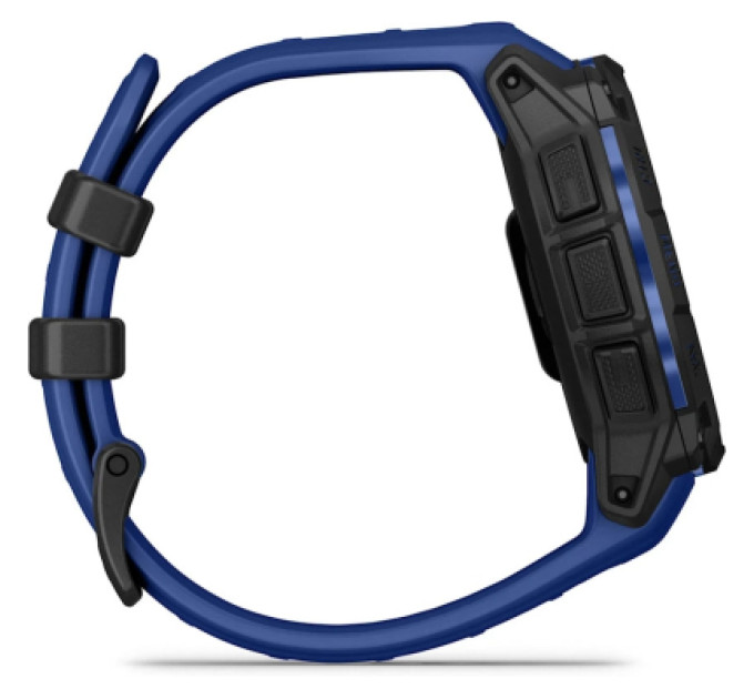 Garmin Смарт-годинник Garmin Instinct 3, 45mm, AMOLED, Black with Bolt Blue Band, GPS смарт-годинник (010-02936-03)