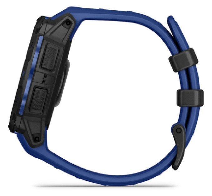 Garmin Смарт-годинник Garmin Instinct 3, 45mm, AMOLED, Black with Bolt Blue Band, GPS смарт-годинник (010-02936-03)