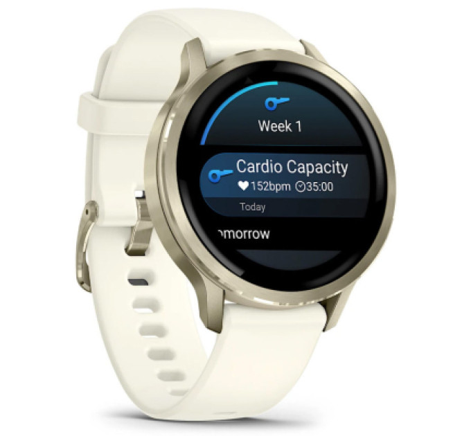 Garmin Смарт-годинник Garmin Venu 4 (41mm), Beige w/ Lunar Gold + Bone, GPS смарт-годинник (010-03013-00)