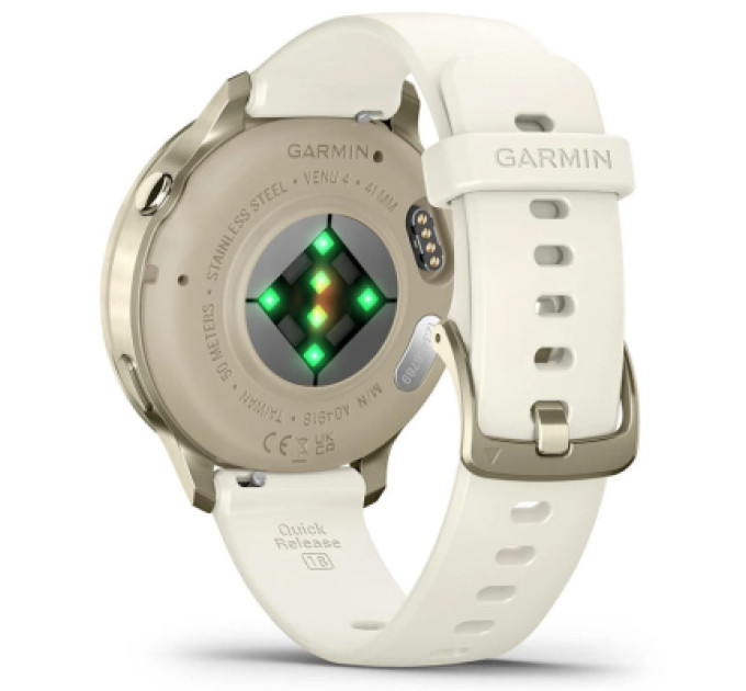 Garmin Смарт-годинник Garmin Venu 4 (41mm), Beige w/ Lunar Gold + Bone, GPS смарт-годинник (010-03013-00)