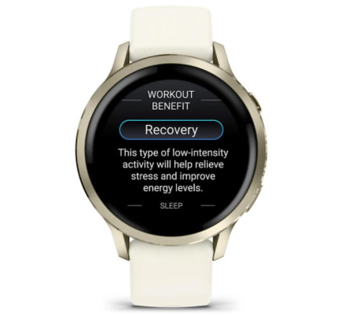 Garmin Смарт-годинник Garmin Venu 4 (41mm), Beige w/ Lunar Gold + Bone, GPS смарт-годинник (010-03013-00)