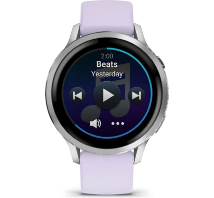 Garmin Смарт-годинник Garmin Venu 4 (41mm), Gray w/ Silver + Periwinkle, GPS смарт-годинник (010-03013-01)