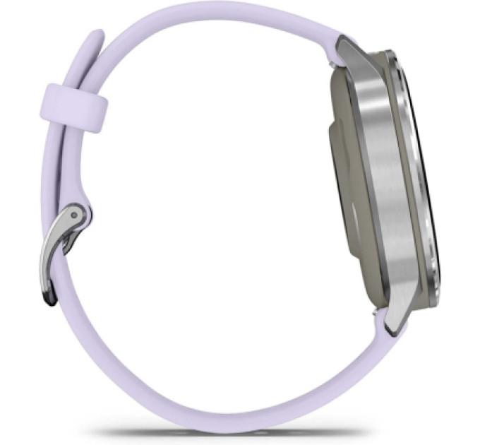 Garmin Смарт-годинник Garmin Venu 4 (41mm), Gray w/ Silver + Periwinkle, GPS смарт-годинник (010-03013-01)