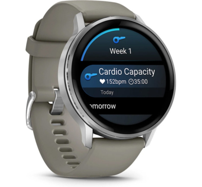 Garmin Смарт-годинник Garmin Venu 4 (45mm), Black w/ Silver + Gray, GPS смарт-годинник (010-03014-01)