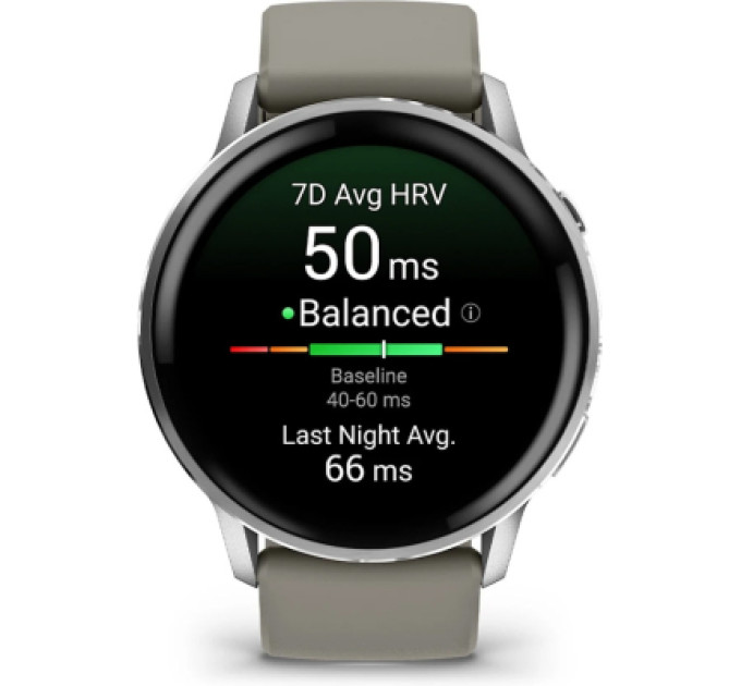 Garmin Смарт-годинник Garmin Venu 4 (45mm), Black w/ Silver + Gray, GPS смарт-годинник (010-03014-01)