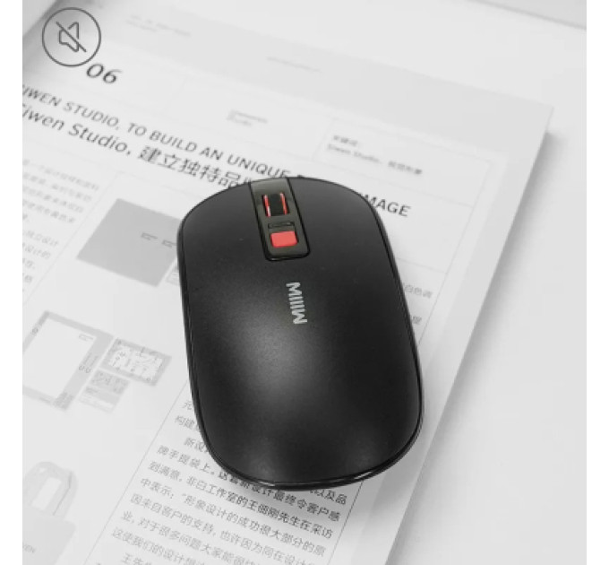 Xiaomi Мишка Xiaomi MiiiW Lite Wireless/Bluetooth Black (MW23M21 Black)
