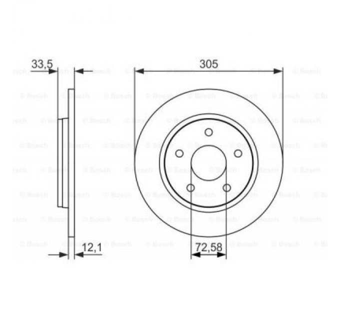 Гальмівний диск Bosch 0 986 479 050