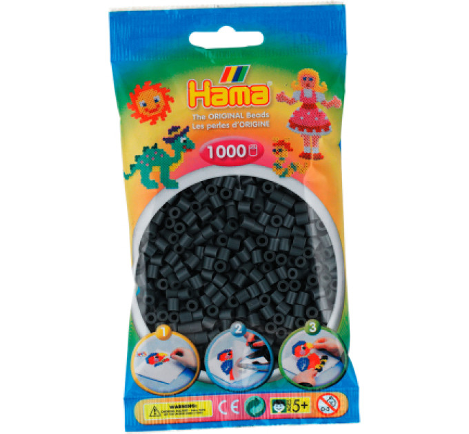 Hama Набір для творчості Hama чорних намистин 1000 шт термомозаіка (207-18)