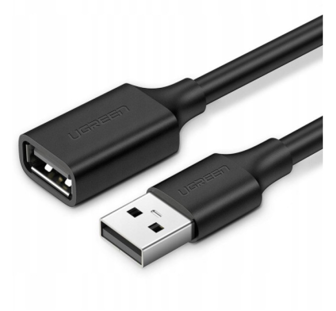 Ugreen Дата кабель USB 2.0 AM/AF 2.0m US103 Black Ugreen (10316)