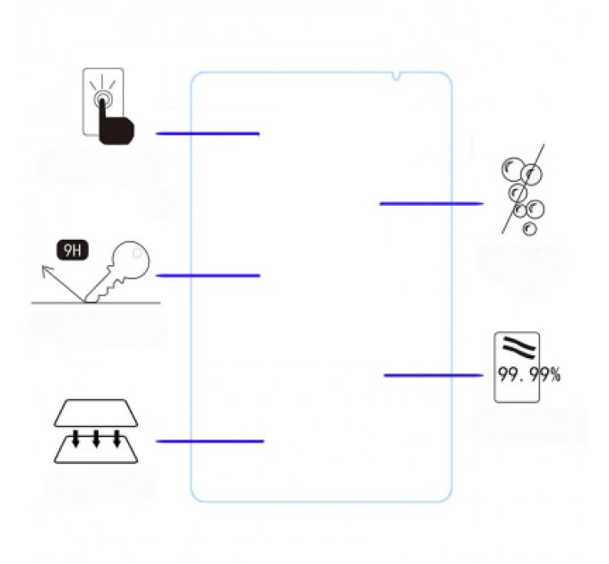 Скло захисне BeCover Teclast Tab P25T/P26T 10.1" (710042)