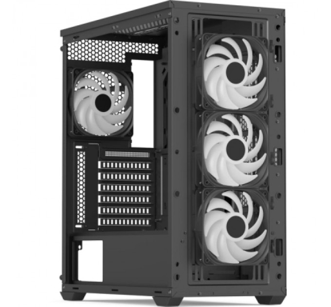 Корпус AeroCool D502A-G-BK-v1 Black (ACCM-DS02043.11)