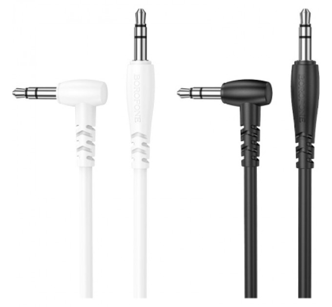 Кабель мультимедійний 3.5mm M to 3.5mm M 2.0m BL10 black BOROFONE (6974443382181)