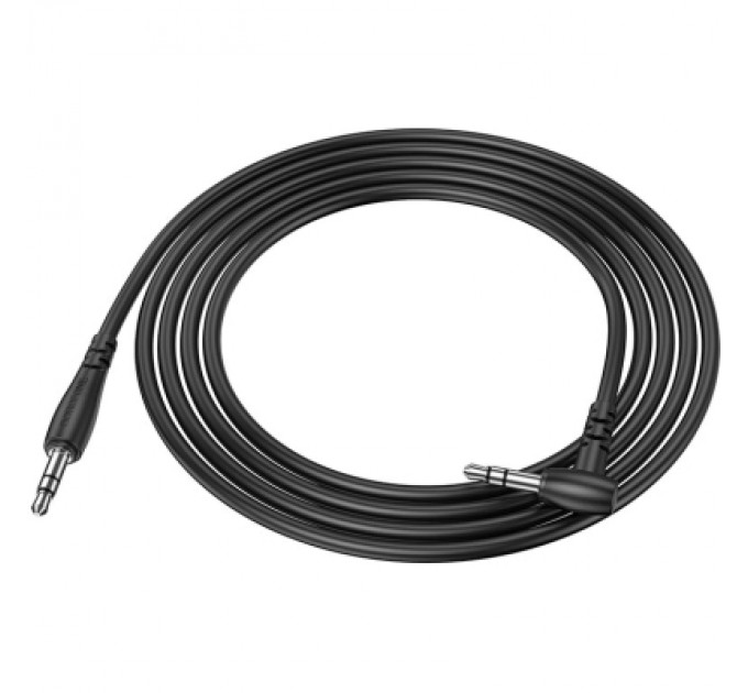 Кабель мультимедійний 3.5mm M to 3.5mm M 2.0m BL10 black BOROFONE (6974443382181)