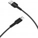 Дата кабель USB 2.0 AM to Lightning 1.0m 2A PVC BX16 black BOROFONE (6957531099512)