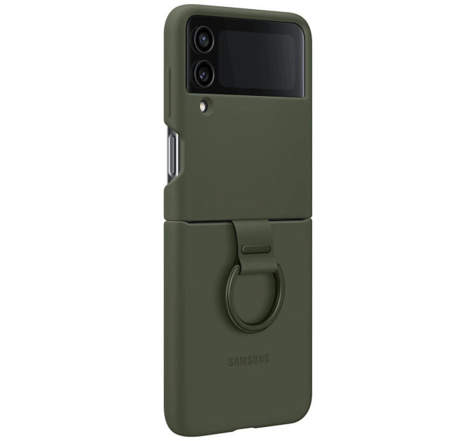 Samsung Чохол-накладка Samsung Silicone Cover with Ring для Samsung Galaxy Flip 4 SM-F721 Khaki (EF-PF721TGEGUA)